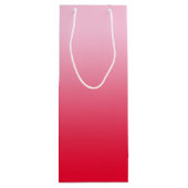 ピンクから赤グラデーションへ ワインギフトバッグ (裏面)