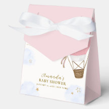 ピンクかわいいアドベンチャーホットエアバルーン赤ちゃんシャワー