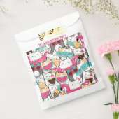 ピンクかわいいキャッツプールパーティーフェイスバッグ フェイバーバッグ (封をした状態)