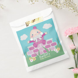 ピンクかわいいハンプティ・ダンプティ赤ちゃんシャワー フェイバーバッグ