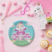 ピンクかわいいハンプティ・ダンプティ赤ちゃんシャワー ペーパープレート (パーティー)