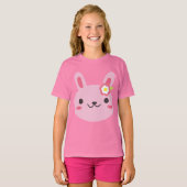 ピンクかわいいバニー Tシャツ (正面フル)