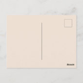 ピンクかわいいベビーガールバラ花ベビーシャワー子供 ポストカード (裏面)