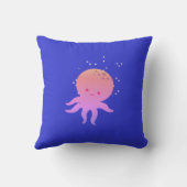 ピンクかわいいベビータコ漫画 クッション (裏面)