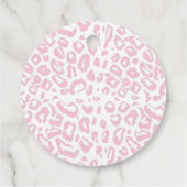 ピンクかわいいボホホーホーホーホーホーフローラガールベビーシャワー フェイバータグ (裏面)