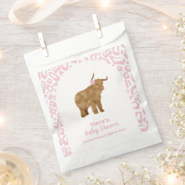 ピンクかわいいボホホーホーホーホーホーフローラガールベビーシャワー フェイバーバッグ