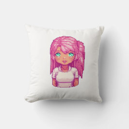 ピンクかわいい女の子 クッション