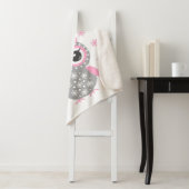 ピンクかわいい小さなフクロウ赤ちゃん女の子シェルパブランケット シェルパブランケット (インサイチュ)