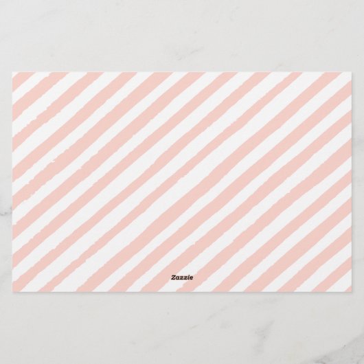 ピンクかわいい象の女の子の赤ちゃんシャワーの予測 便箋 (裏面)