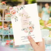 ピンクかわいい赤ちゃん女の子の口とボトルの赤ちゃんシャワーを参照 招待状