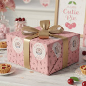 ピンクかわいこちゃんパイベビーガール ラッピングペーパー