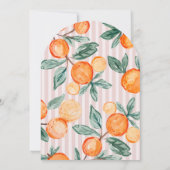 ピンクかわいこちゃんメインスクイズシトラスブライダルシャワー 招待状 (裏面)