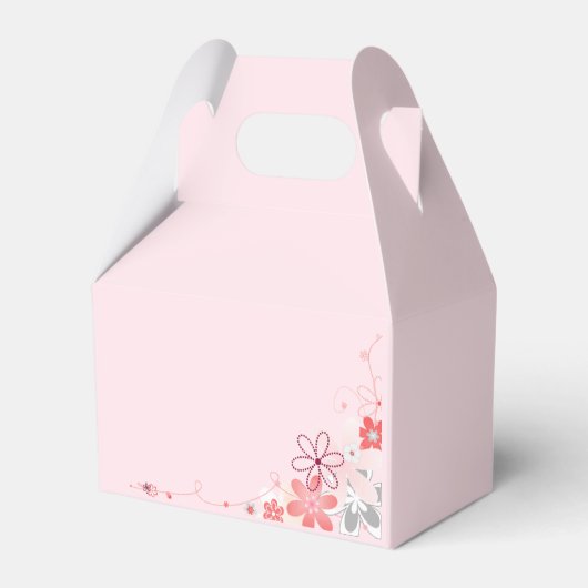 ピンクかわいらしありがとう来!《キリスト教》洗礼式や命名式 フェイバーボックス (裏面サイド)