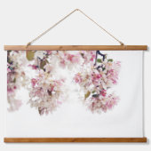 ピンクかわいらしさくらんぼ花木花 吊り下げ型タペストリー (正面)