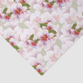 ピンクかわいらしさくらんぼ花水彩 薄葉紙 (詳細)