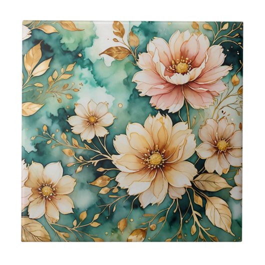 ピンクかわいらしで タイル (正面)