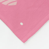 ピンクかわいらしで フリースブランケット (角)