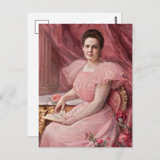 ピンクかわいらしで | ポールドゥラブーレイ ポストカード (正面/裏面)