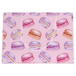 ピンクかわいらしで ラージペーパーバッグ