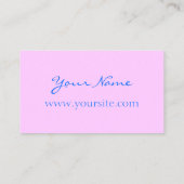 ピンクかわいらしとパステルフラクタスコープ 名刺 (裏面)