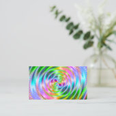 ピンクかわいらしとパステルフラクタスコープ 名刺 (スタンド正面)