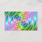 ピンクかわいらしとパステルフラクタスコープ 名刺 (正面)