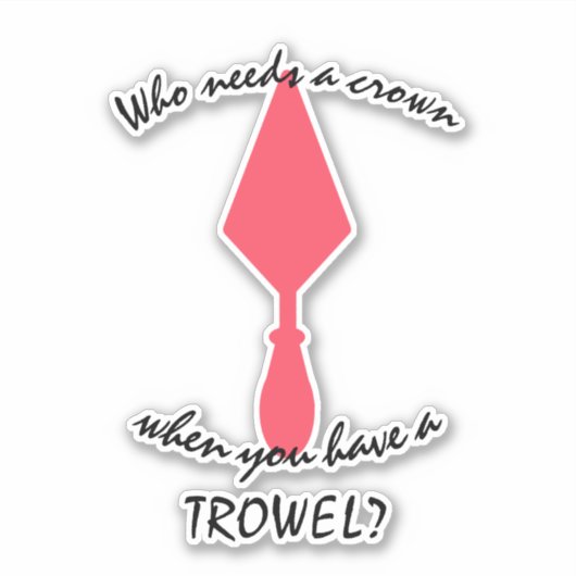 ピンクかわいらしとブラックの考古学者のコテ シール (正面)