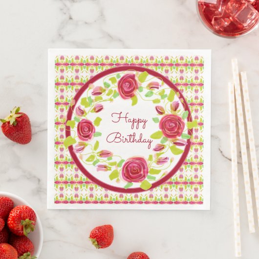 ピンクかわいらしとブルゴーニュのバラフローラ (インサイチュ)