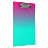 ピンクかわいらしとブルーのグラデーション色 クリップボード (右)