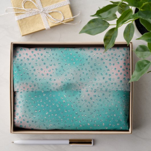 ピンクかわいらしとブルーのデザインティッシュペーパー 薄葉紙 (ギフト)