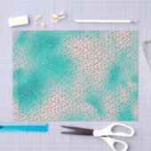 ピンクかわいらしとブルーのデザインティッシュペーパー 薄葉紙 (クラフト)