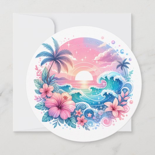 ピンクかわいらしとブルーの沿岸芸術 (正面)