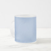 ピンクかわいらしとブルーの熱帯性 フロストグラスマグカップ (正面左)