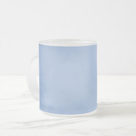 ピンクかわいらしとブルーの熱帯性 フロストグラスマグカップ (正面左)