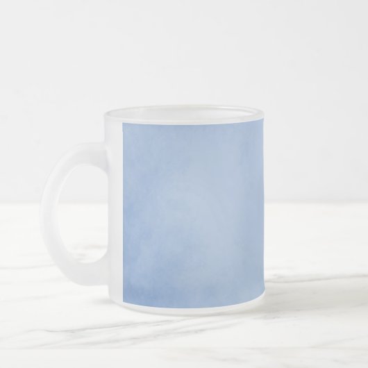 ピンクかわいらしとブルーの熱帯性 フロストグラスマグカップ (左)