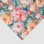 ピンクかわいらしと桃のバラ 薄葉紙 (詳細)