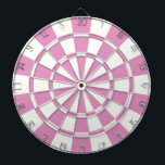 ピンクかわいらしと白 ダーツボード<br><div class="desc">ピンクかわいらしと白のダーツボード</div>