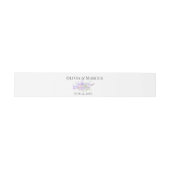 ピンクかわいらしと紫のフローラブーケ 招待状ベリーバンド (フラット)