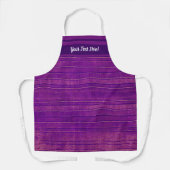 ピンクかわいらしと紫の動揺してストライプ エプロン (正面)