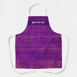 ピンクかわいらしと紫の動揺してストライプ エプロン