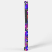 ピンクかわいらしと紫の花 SAMSUNG GALAXYケース (右側面)