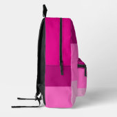 ピンクかわいらしと紫の蝶ガーリー プリントバックパック (左)