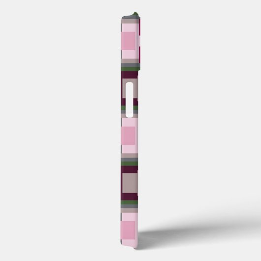 ピンクかわいらしと緑の色のブロックで Case-Mate iPhoneケース (裏面 / 右)