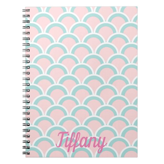 ピンクかわいらしと緑 ノートブック (正面)