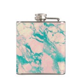 ピンクかわいらしと青の大理石 フラスク (裏面)