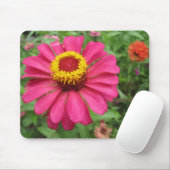 ピンクかわいらしと黄色で マウスパッド (マウス)