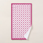 ピンクかわいらしと バスタオルセット (ハンドタオル)