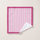 ピンクかわいらしと バスタオルセット (ウォッシュタオル)