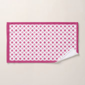 ピンクかわいらしと バスタオルセット (ハンドタオル)