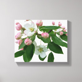 ピンクかわいらしのさくらんぼの花のフローラ美モダンしい キャンバスプリント